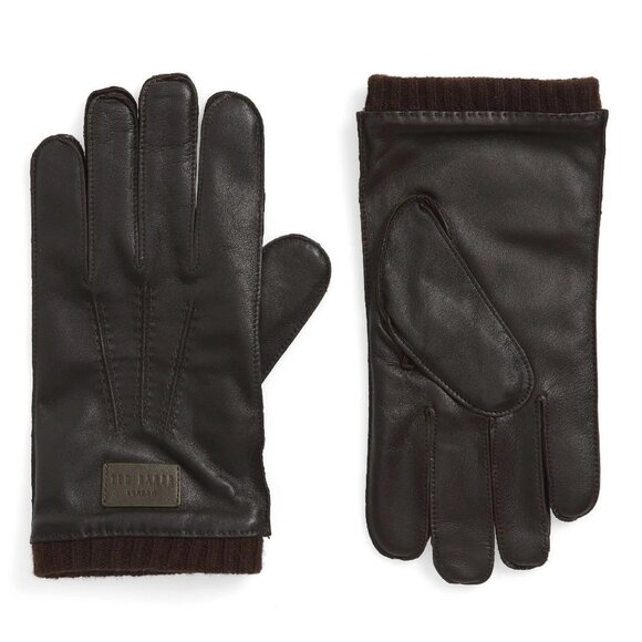 Ted Baker London Men's Blokey Leather Gloves - Picture 1 of 5